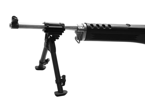 Tactical Support 6"inch Adjustable Rifle Clamp-on Bipod with Rail Mount Adapter