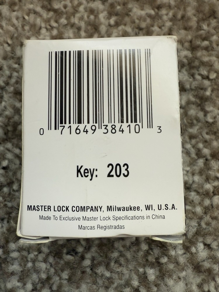QTY 18 Master Lock Padlock 500KA Key 203 NEW