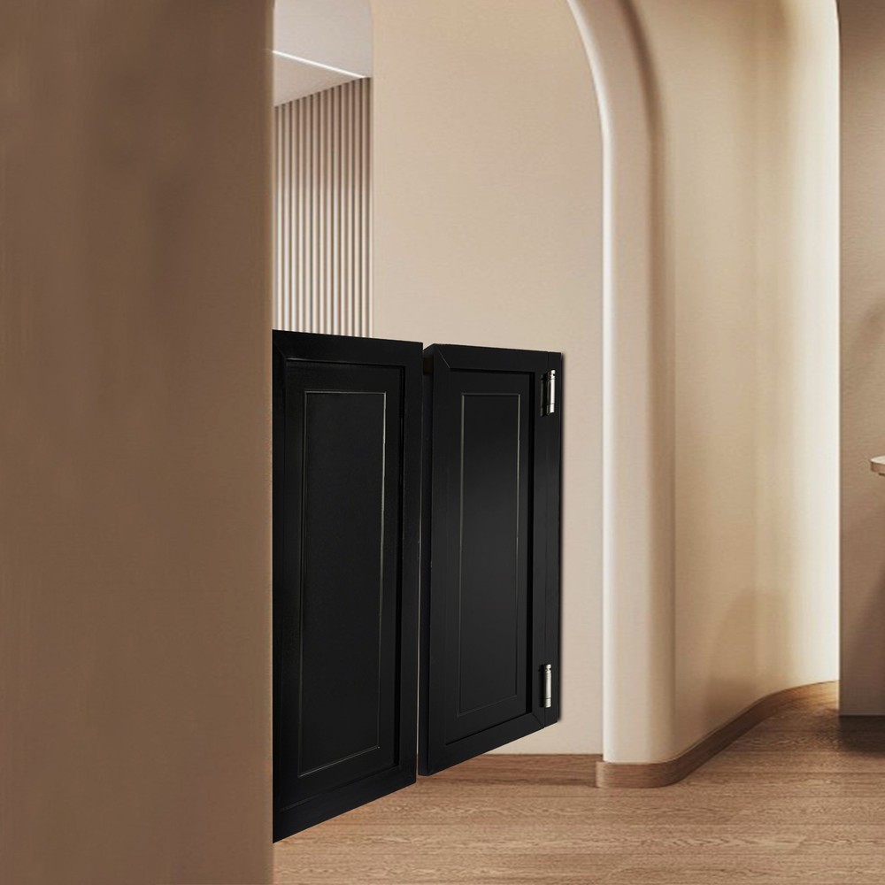 Stylish Solid Wood Swing Doors for Cafes and Interior Spaces