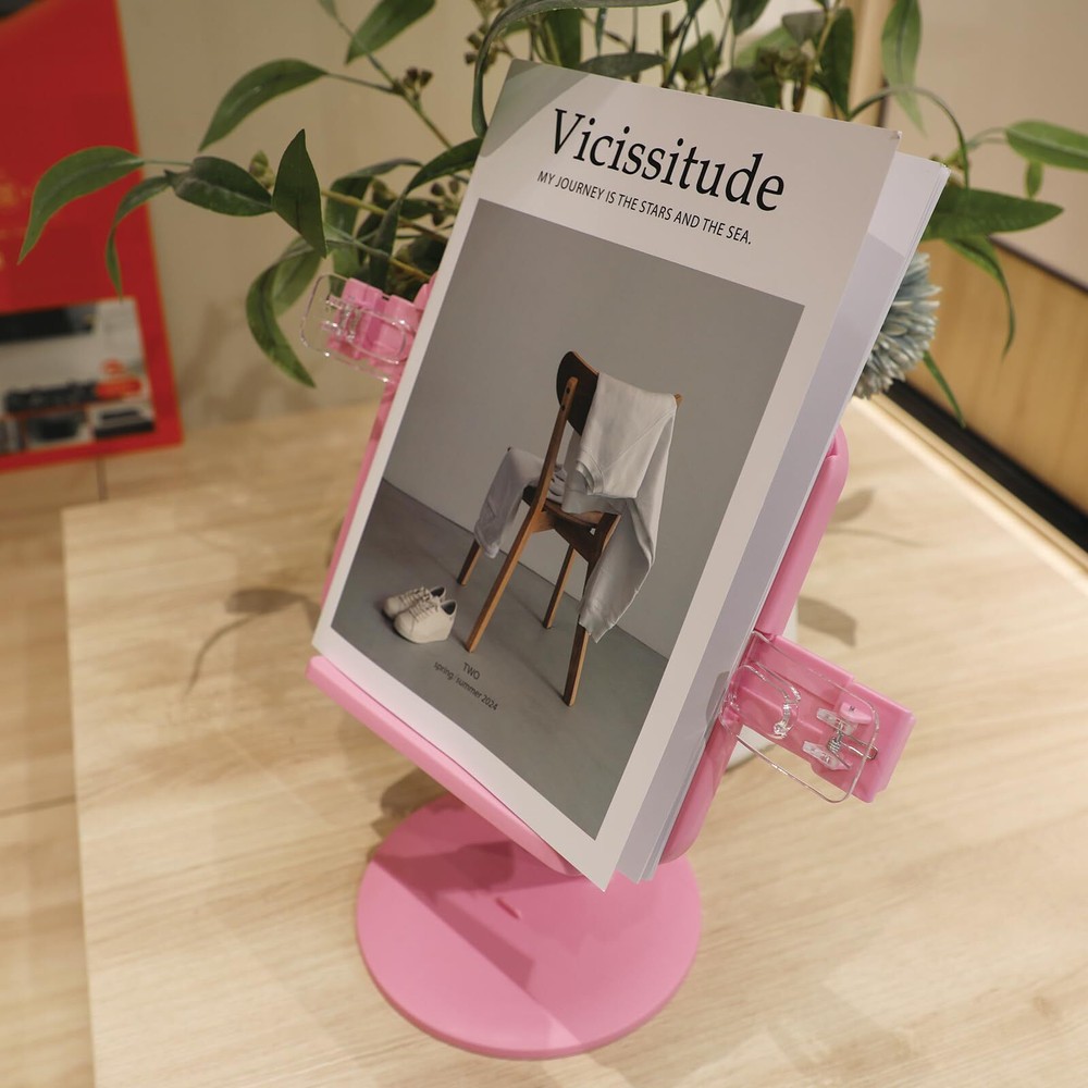 Kids Book Stand Adjustable Reading Holder with Thick Plastic Base Foldable Re...