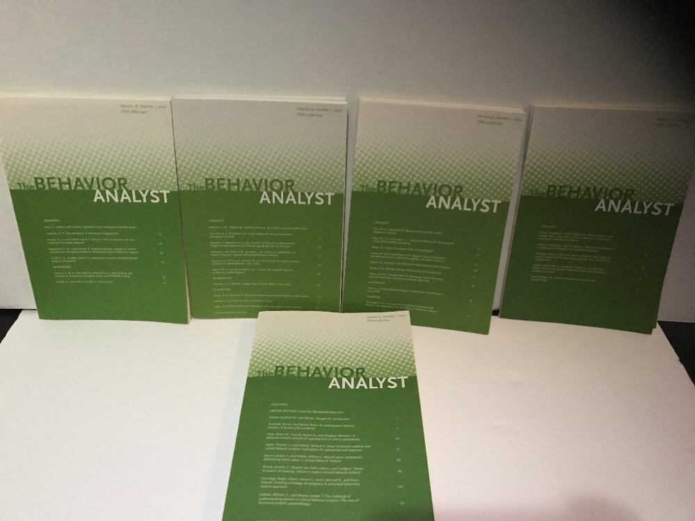 The Behavior Analyst, Volumes 28-32, 2005-2009
