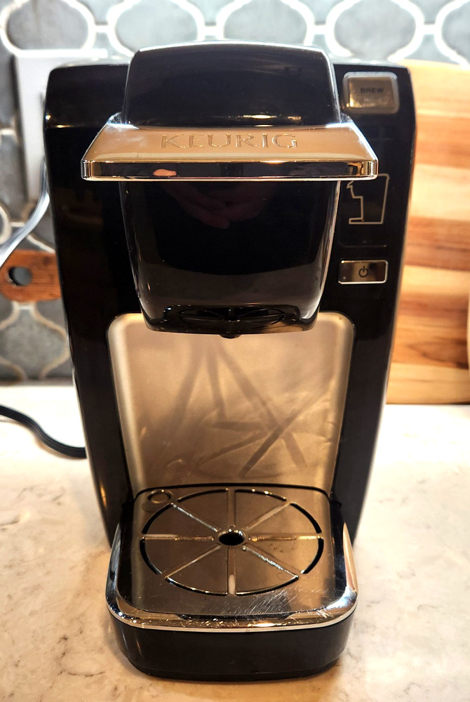 Keurig Black & Silver K-Mini Single Serve Coffee Maker Cleaned and Tested