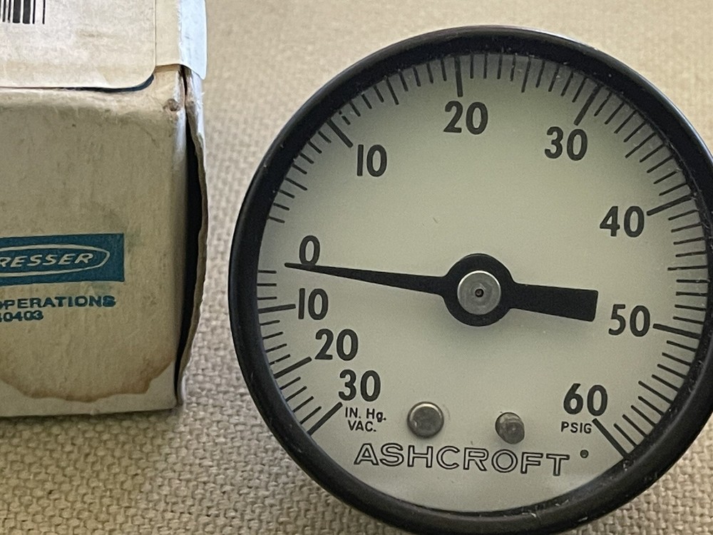 vintage ashcroft pressure gauge