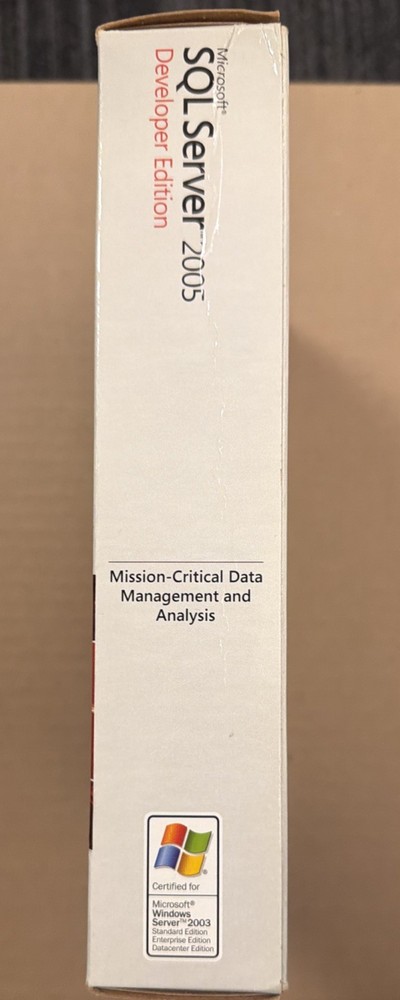 Microsoft SQL Server 2005 Developer Edition_Server System. Factory Sealed