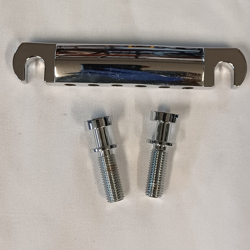 Gibson Chrome Tailpiece 6-string Cleaned w/Studs HW88