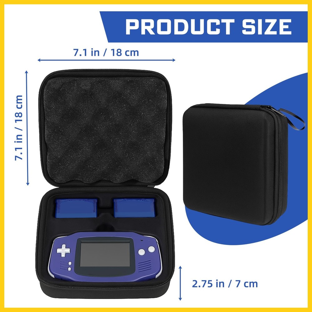 DPVPER Case for Gameboy Advance, Accessories GBA, Hard Storage Blue