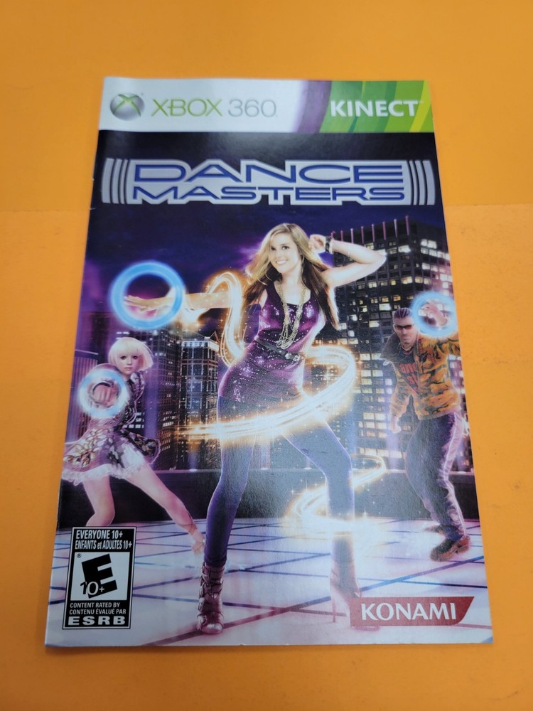 DanceMasters (Microsoft Xbox 360, 2010) Manual Only