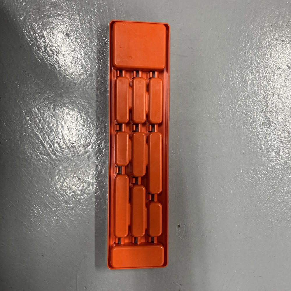 Snap-On Tools 3/8 Extension Organizer Orange Plastic Excellent Condition