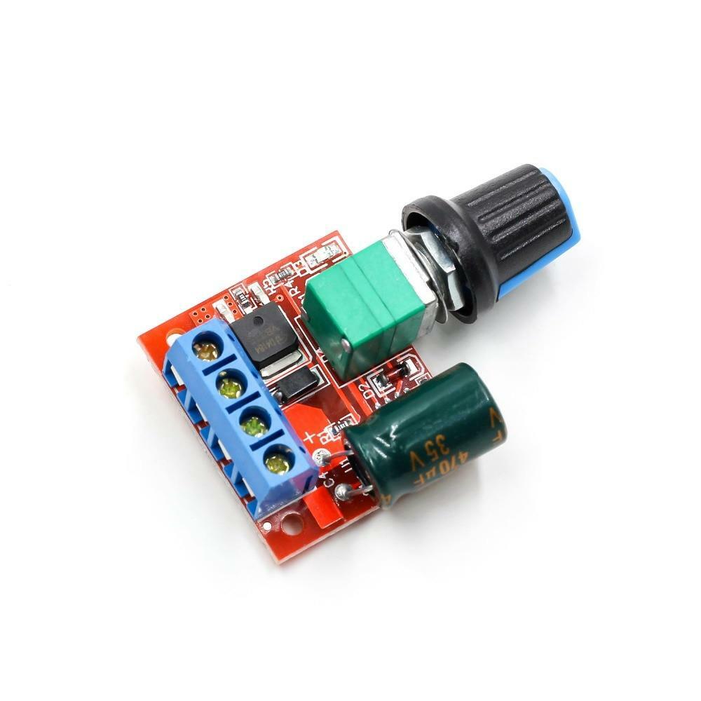 Mini 5A 90W PWM 4.5-35V DC-DC Motor Speed Controller Module Regulator Adjustable