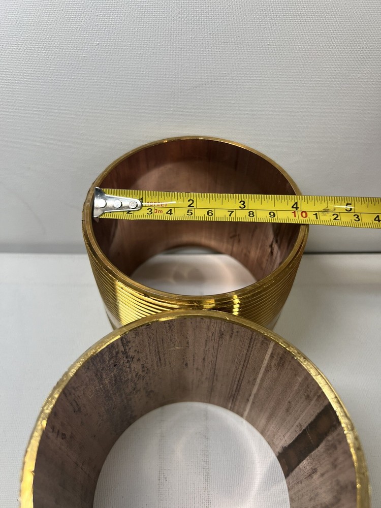 4" x 4” Inches Close Brass Nipple