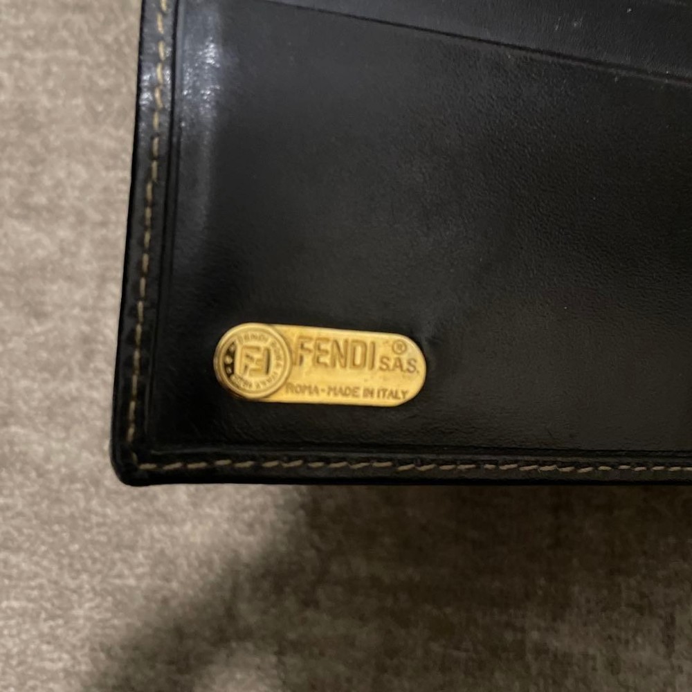 FENDI Two-Fold Wallet Black/Brown