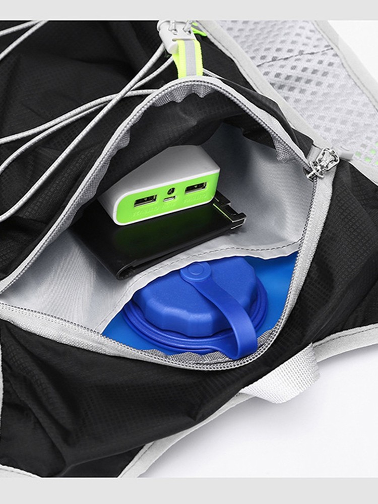 Men Cycling Small Bag Reflective Strips Backpack Buckles Sports Multi-Function