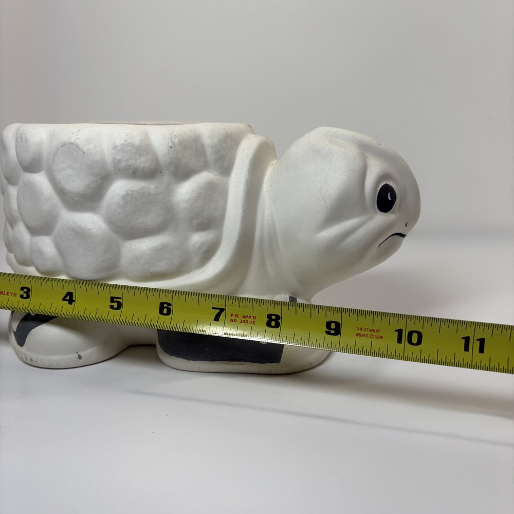 Ready to paint Sturgell Jr turtle planter, ceramic bisque