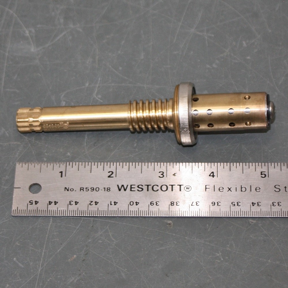 Symmons Flow Control Spindle C-5, 5" Length, 12 Point Broach, Replacement 61334