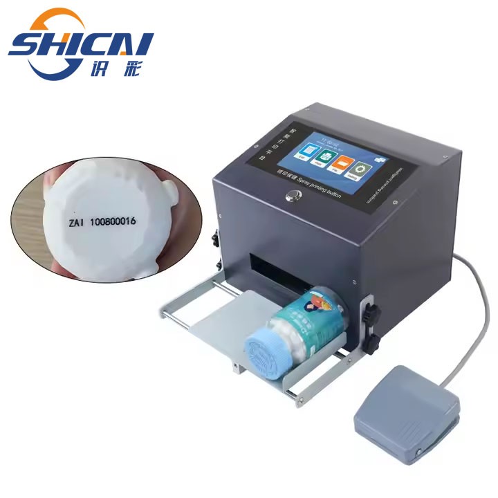 Desktop inkjet printer flat surface QR code batch number production dateprinting