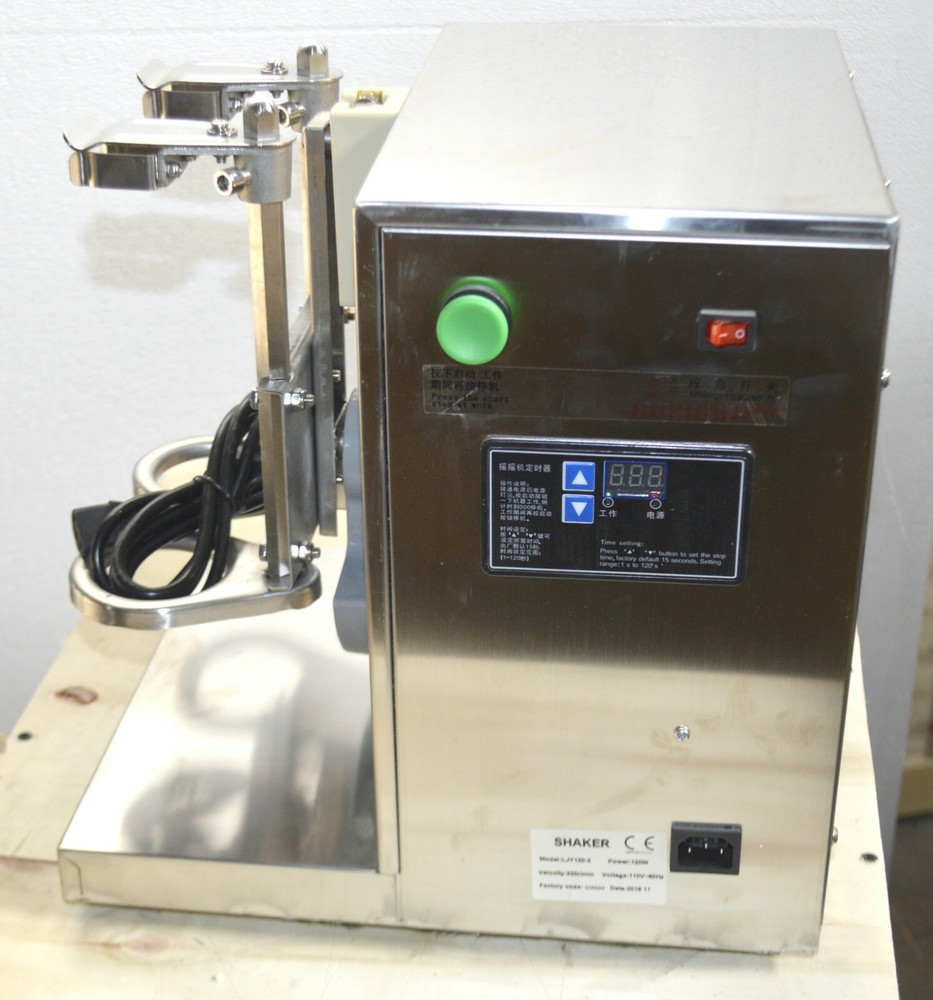 110V Bubble Boba Milk Tea Shaker Machine Auto Shaking Mixer Double Frame