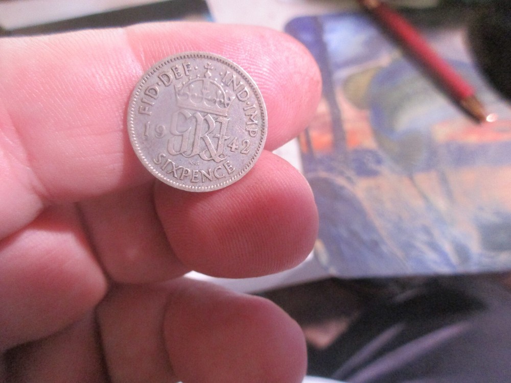 Britain - 1942 Silver Sixpence - George VI