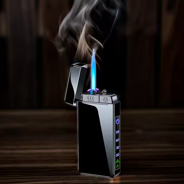 3 IN 1 BUTANE+ARC LIGHTER Plasma Torch Soft Flame Butane Rechargeable Flashlight