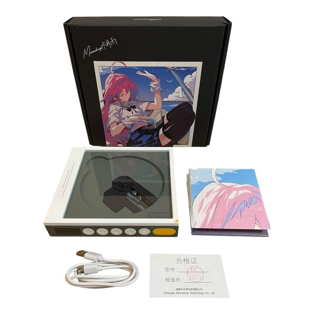 MOONDROP DISCDREAM 2 Portable CD Player 32bit Master HiFi Audio Codec New JAPAN