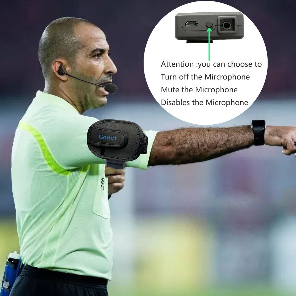 Full Duplex Bluetooth Football Soccer Referee Intercom Headset Kit