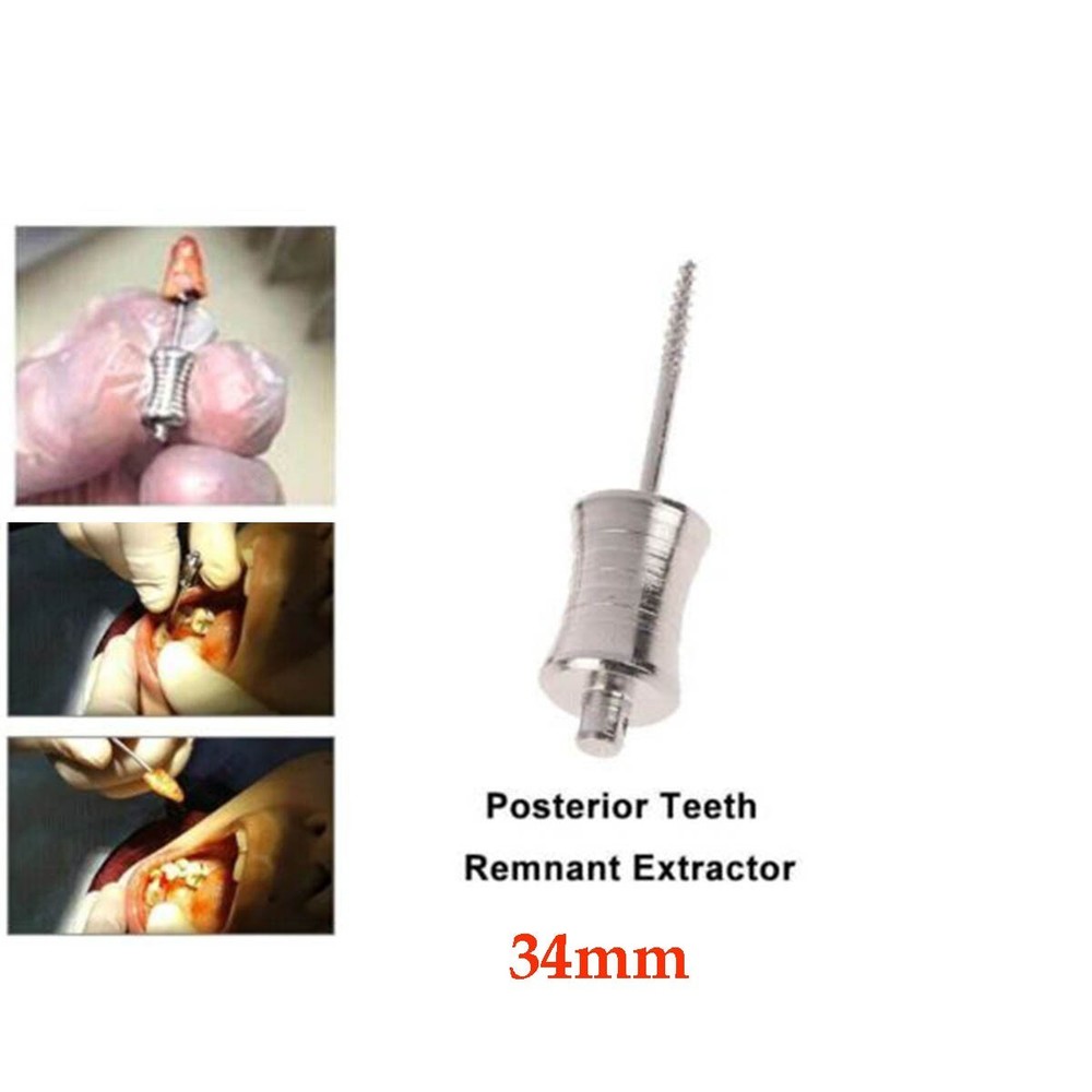 1PC Dental Tooth Extraction Elevator Apical Root Tip Extractor Forceps 34mm