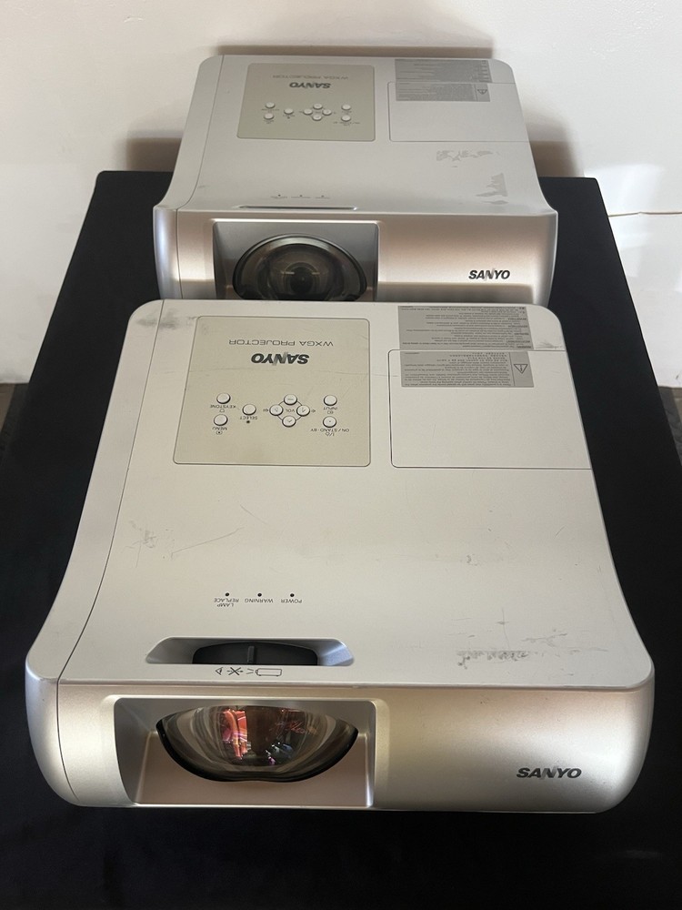 Two Sanyo PLC-WL2503 Projectors - No Accessories - Untested