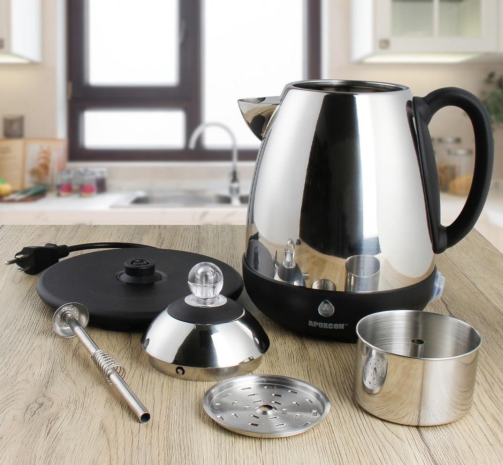 Electric Coffee Percolator Stainless Steel Coffee Maker