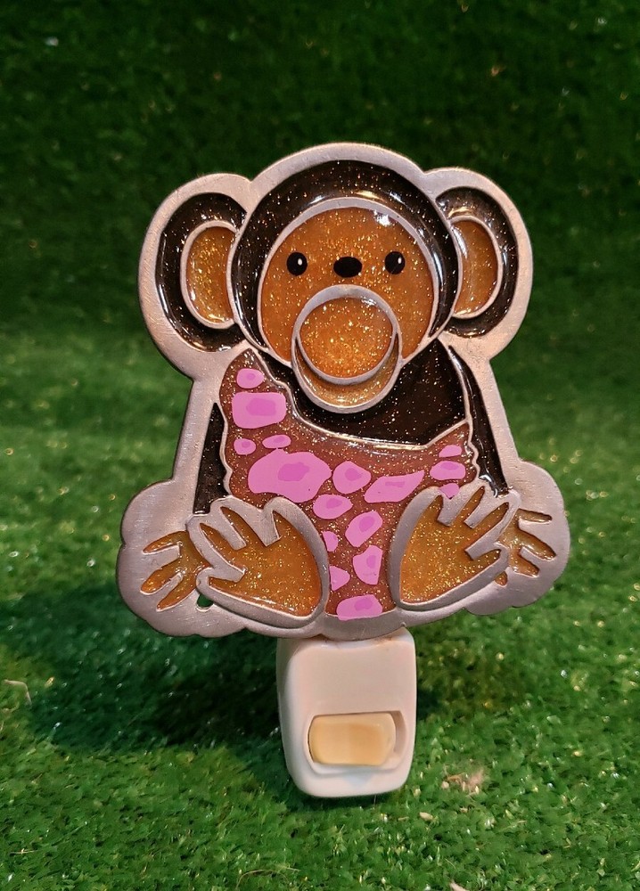 Stained Glass Monkey Night Light