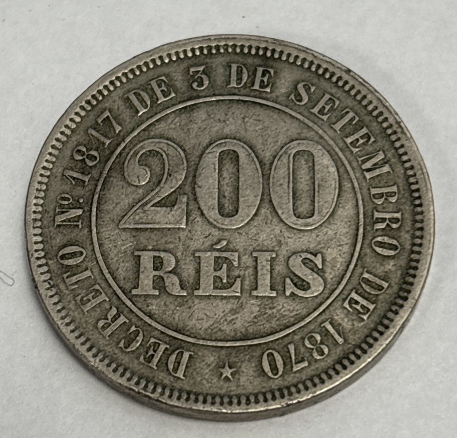 Brazil 200 Reis 1882