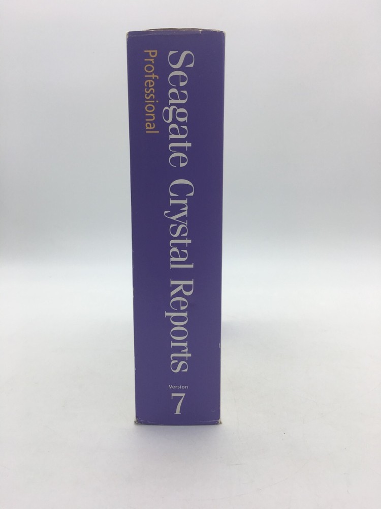 Seagate Software Crystal Reports Professional Upgrade Version 7