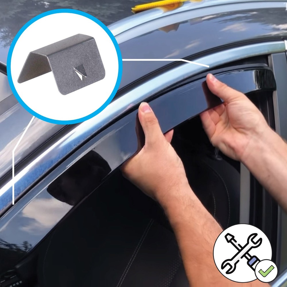 Bug Shield Hood Protector Visors Rain Guards For BMW X5 2007-2011 Set