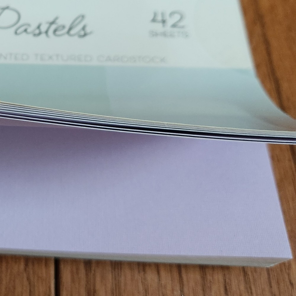 DCWV 6x6 Double-Sided Solid Cardstock Stack Pad Pastels Pink Blue Yellow etc NEW