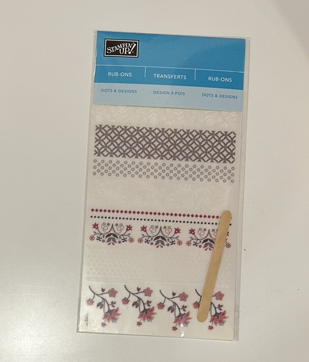 Stampin’ Up! Rub-ons, 3 Packages, New!