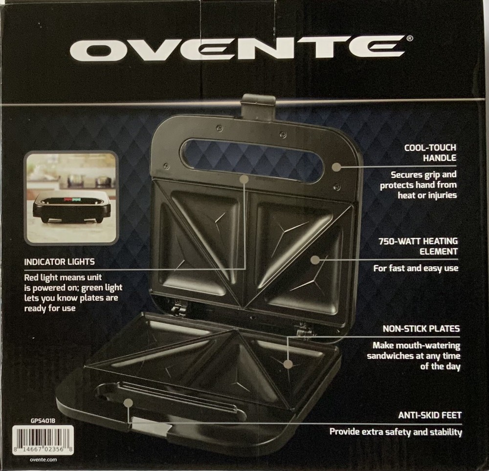 Ovente Electric Sandwich Maker