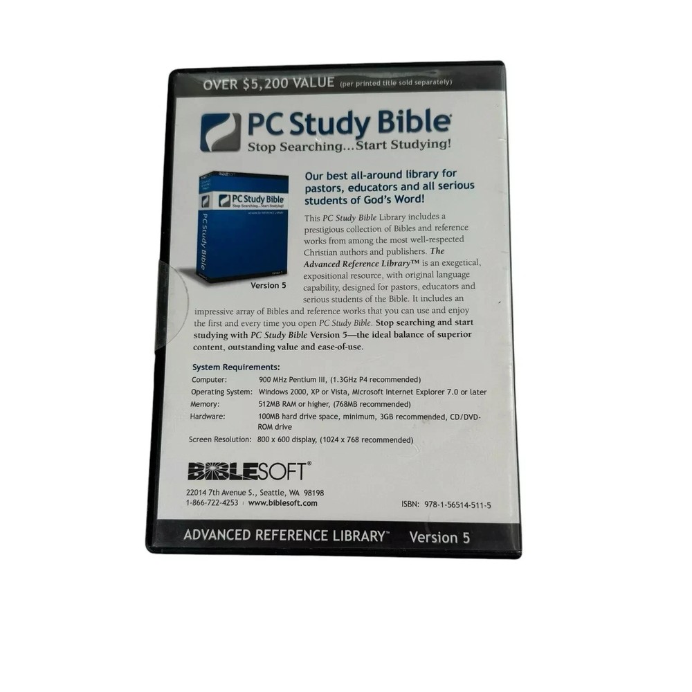 BibleSoft PC Study Bible 5 - Advanced Reference Library - USB