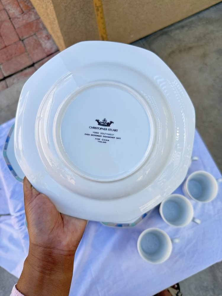 Christopher Stuart Southwest Porcelain Dinnerware Serve 4 (20 pieces )