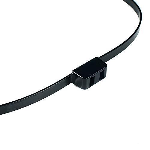 10 Pack Heavy Duty Zip Ties Double Locking Cuff Plastic Cable Ties