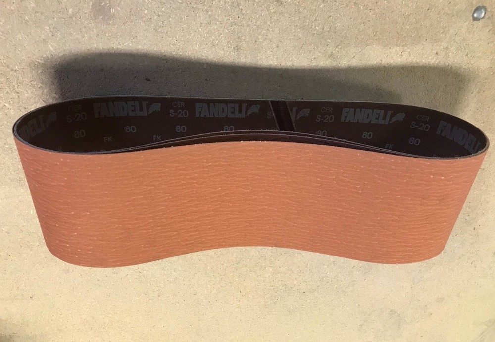 PREMIUM  CERAMIC,  Y-WEIGHT  SANDING  BELTS  6" X 48",  2 - PACK,  36-GRIT