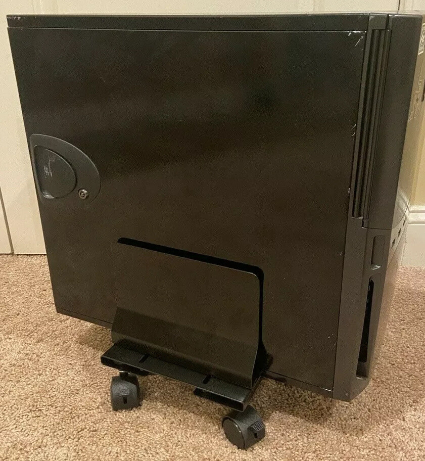 Gaming Console Computer Cart BLACK WITH CASTERS NIB