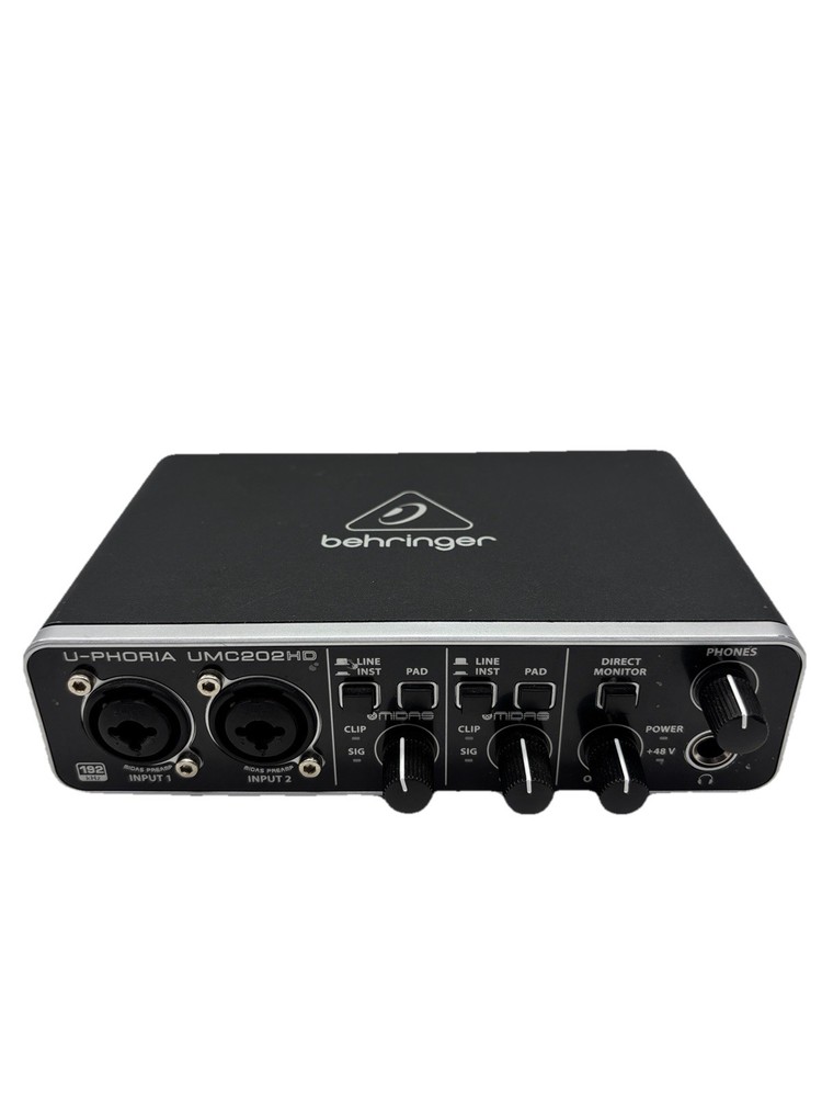 Behringer U-Phoria UMC202HD USB Audio Interface Great Condition