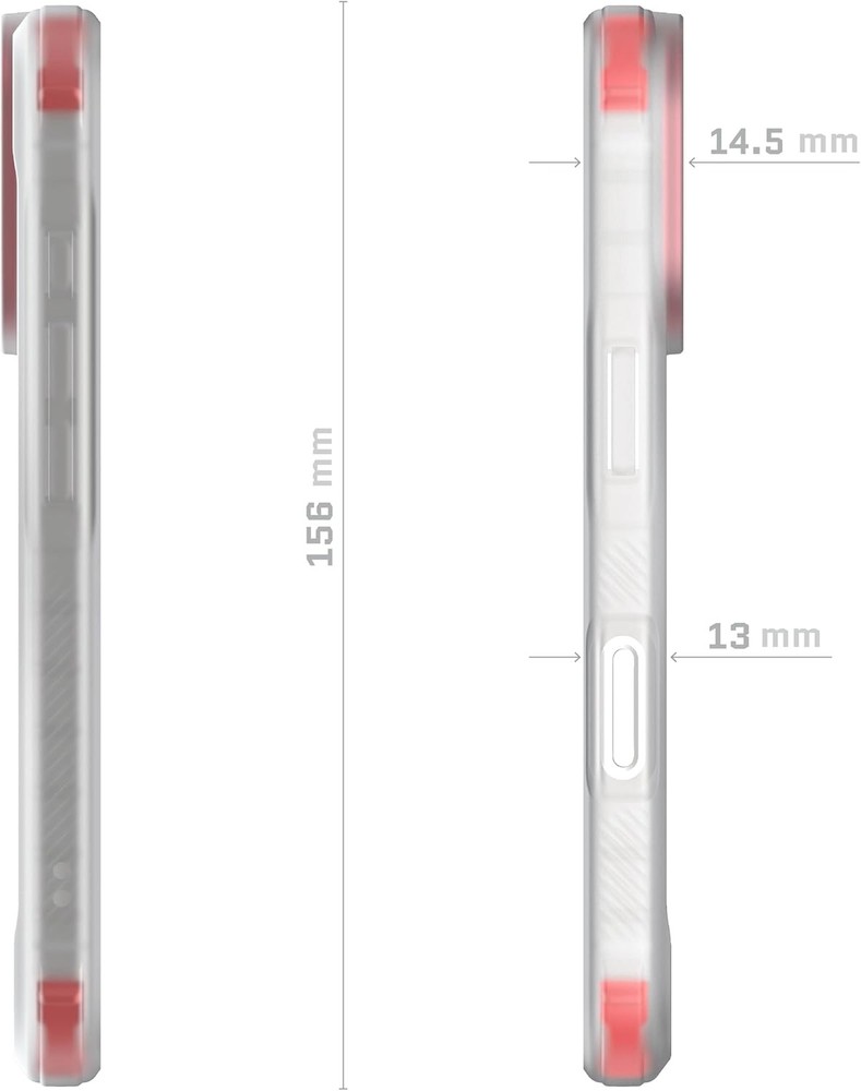Ghostek iPhone 17 Covert Case, MagSafe Compatible, Non Slip Grip - Clear