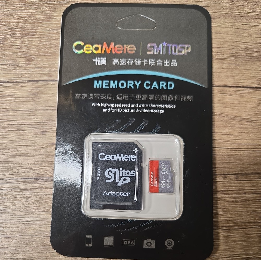 Memory Card Micro SD 64 GB with Adapter