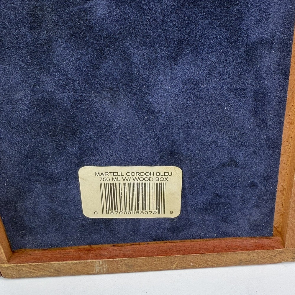 Martell Cognac Cordon Bleu Empty Wood Storage Box