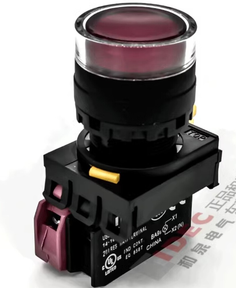 1pcs IDEC Push button Switch with light YW1L-AF2E01QM3R