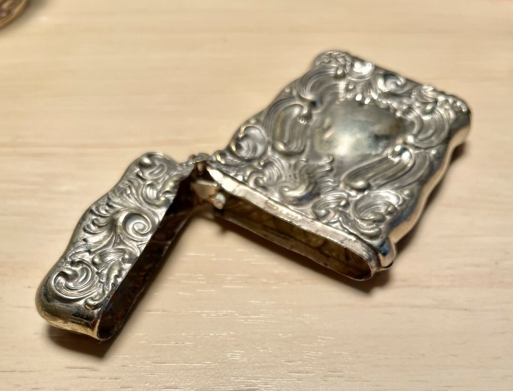 Antique Victorian Silveroin Match Safe