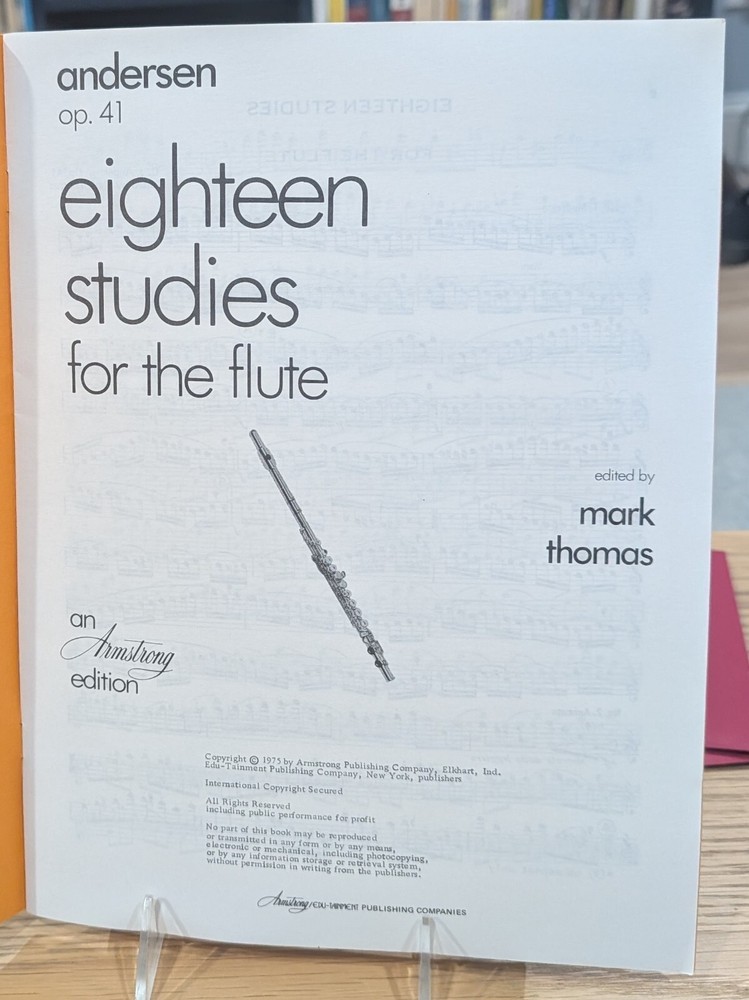 Eighteen Studies For the Flute Op. 41 by C.J. Andersen
