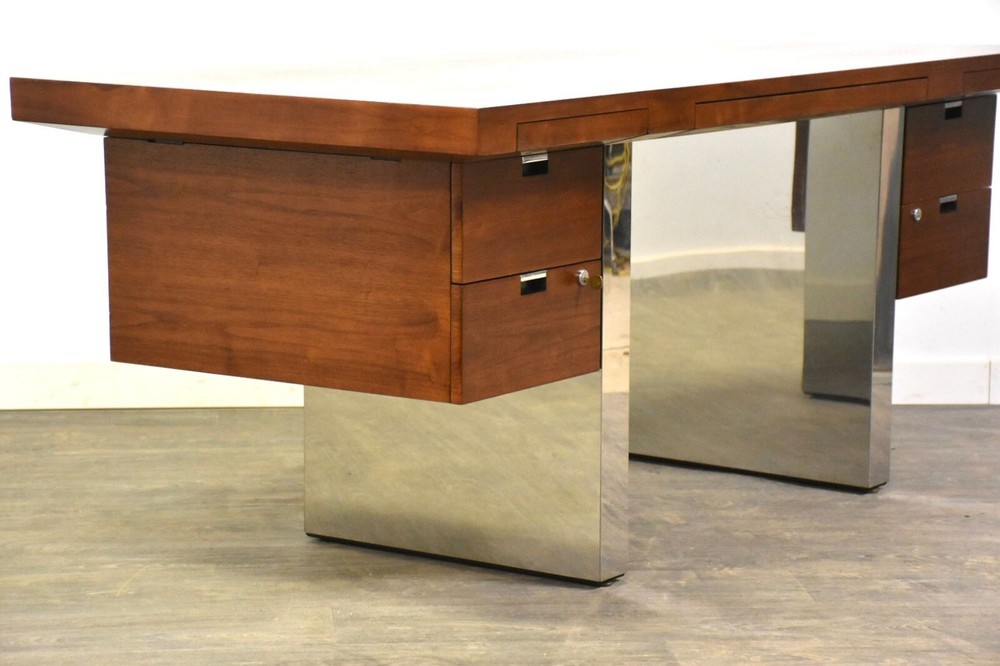 Roger Sprunger for Dunbar Walnut Executive Desk