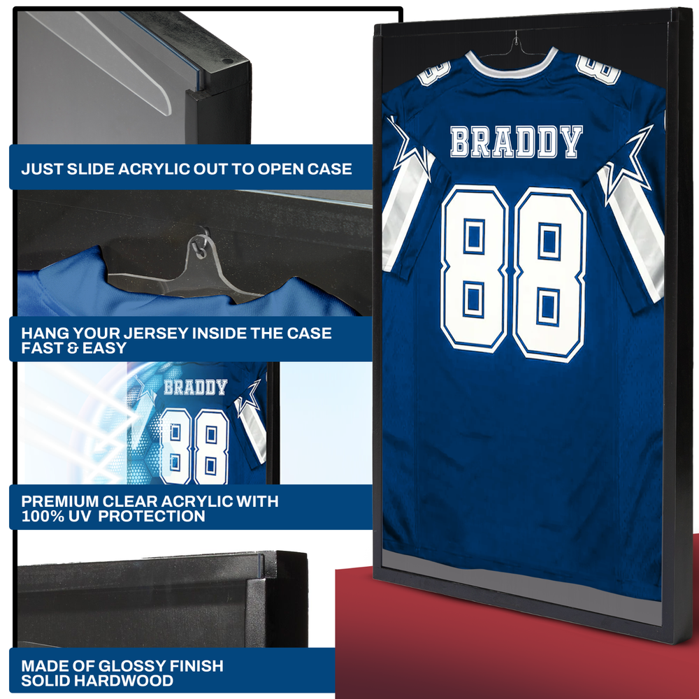 Football Jersey Display case for jerseys or Jersey Frame