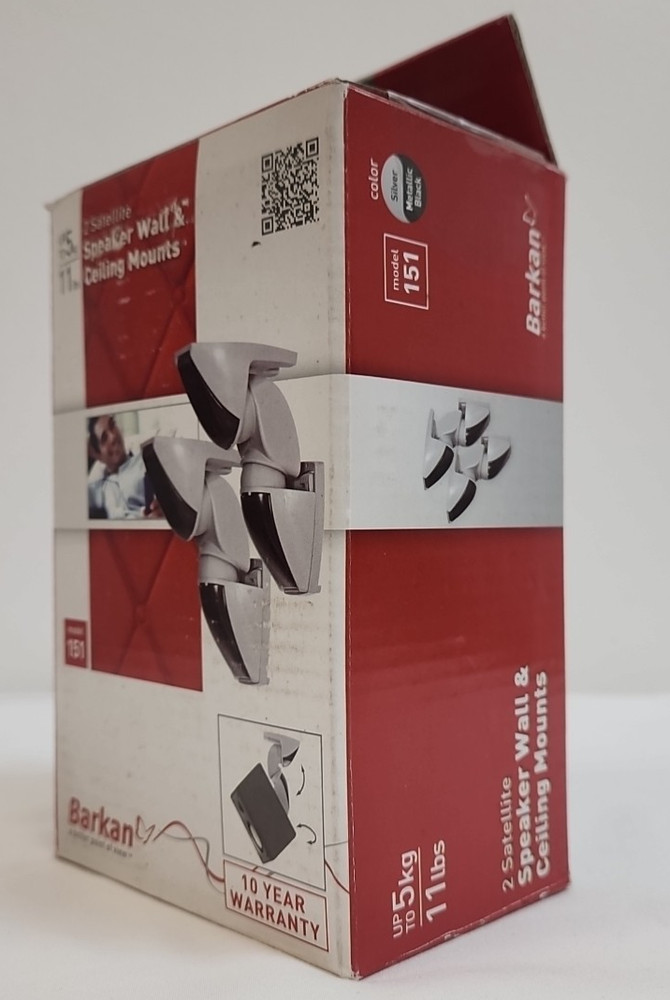 BARKAN Satellite Speaker Wall & Ceiling Mount 11 Lb Capacity