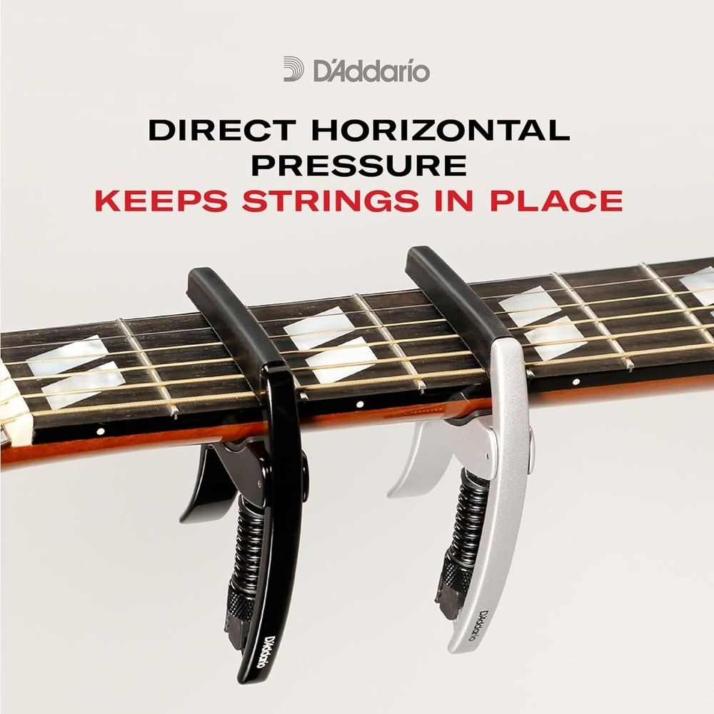 Silver Guitar Capo - Micrometer Adjustment